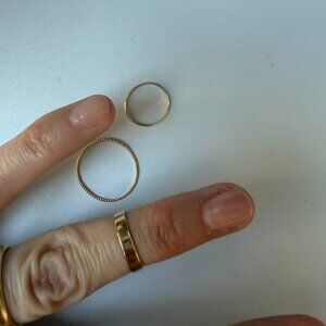 Catbird Jewelry stacking rings- including mini Tomboy ring